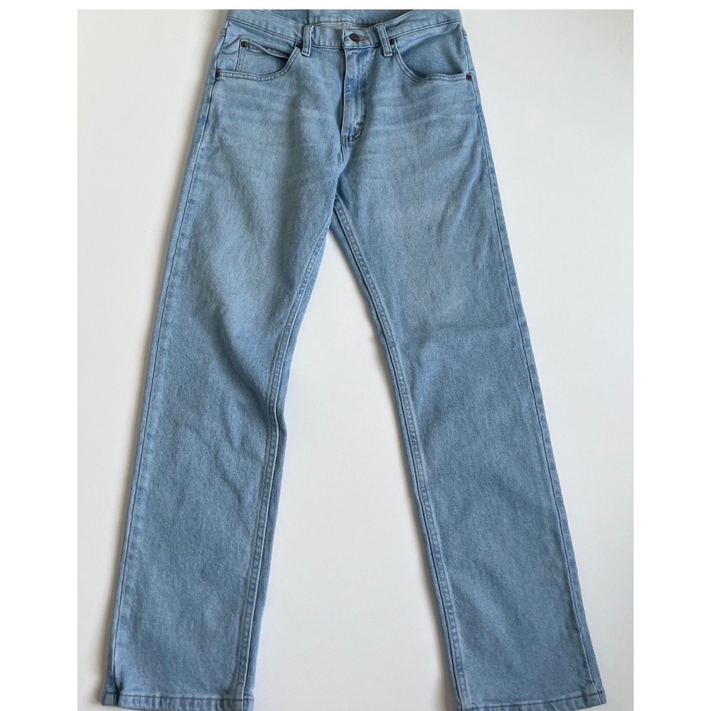Wrangler Premium Quality Mens Straight Leg Light Wash Blue Jeans 30x30 1096FXVBI